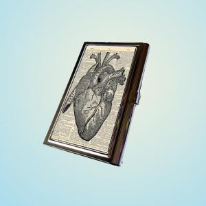 Heart Anatomy On Dictionary Page Pattern Stainless..