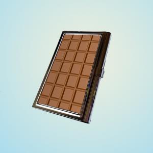 Chocolate Bar Stainless Steel Business Card Case..