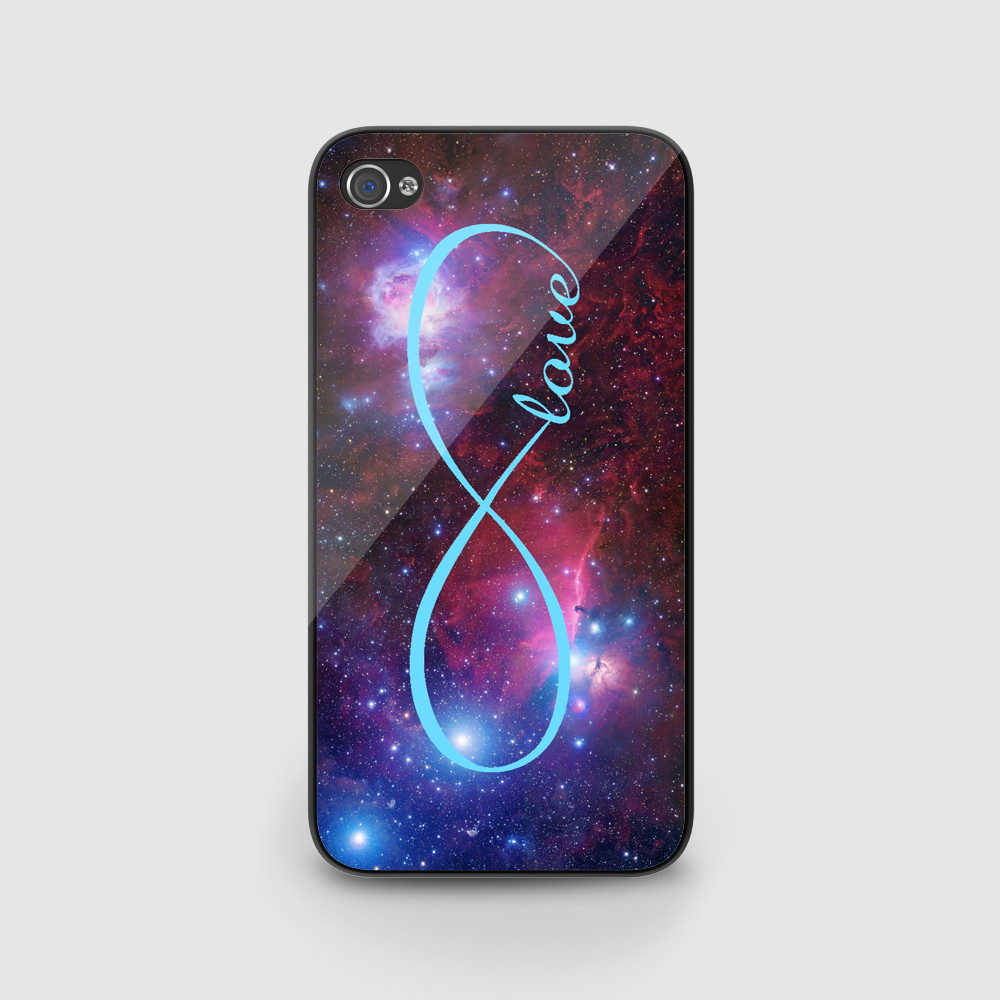 Designed For Iphone 4 4s 5 5s 5c Ipod Touch 4 5 Case Cover Black/ White, Infinity Love Galaxy Nebula Design