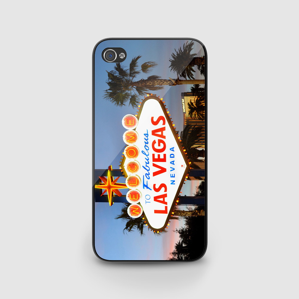 Welcome To Las Vegas Signboard Case For Iphone 4 4s 5 5s 5c Ipod Touch 4 5 Case Cover Black/ White